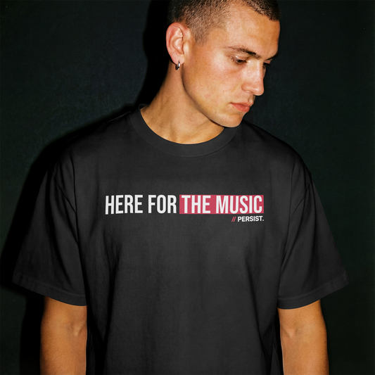 Here For The Music T-Shirt Organic Cotton