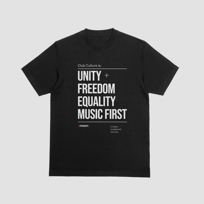 Unity Freedom Equality Music First T-Shirt
